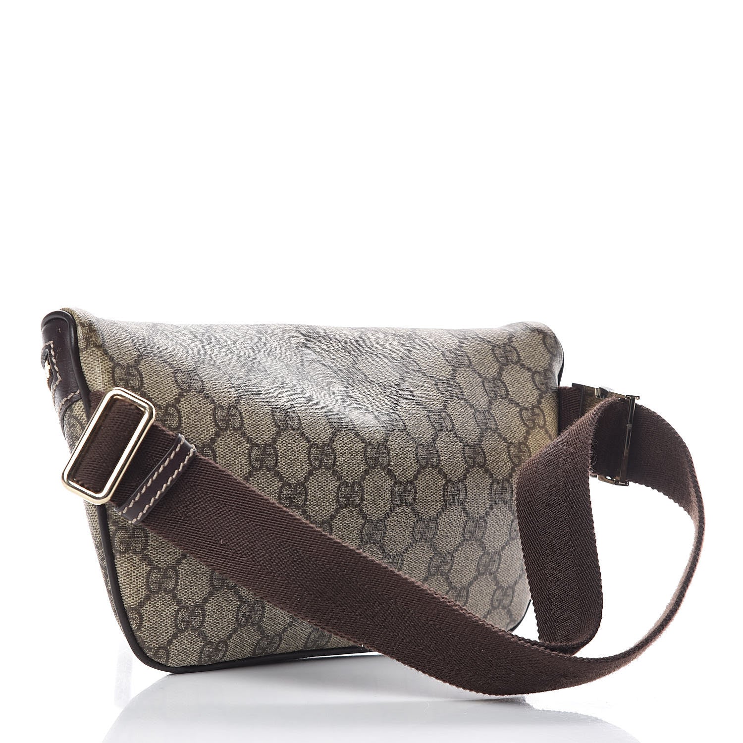 Gucci GG Supreme Monogram Belt Bag Dark Brown 3 of 11