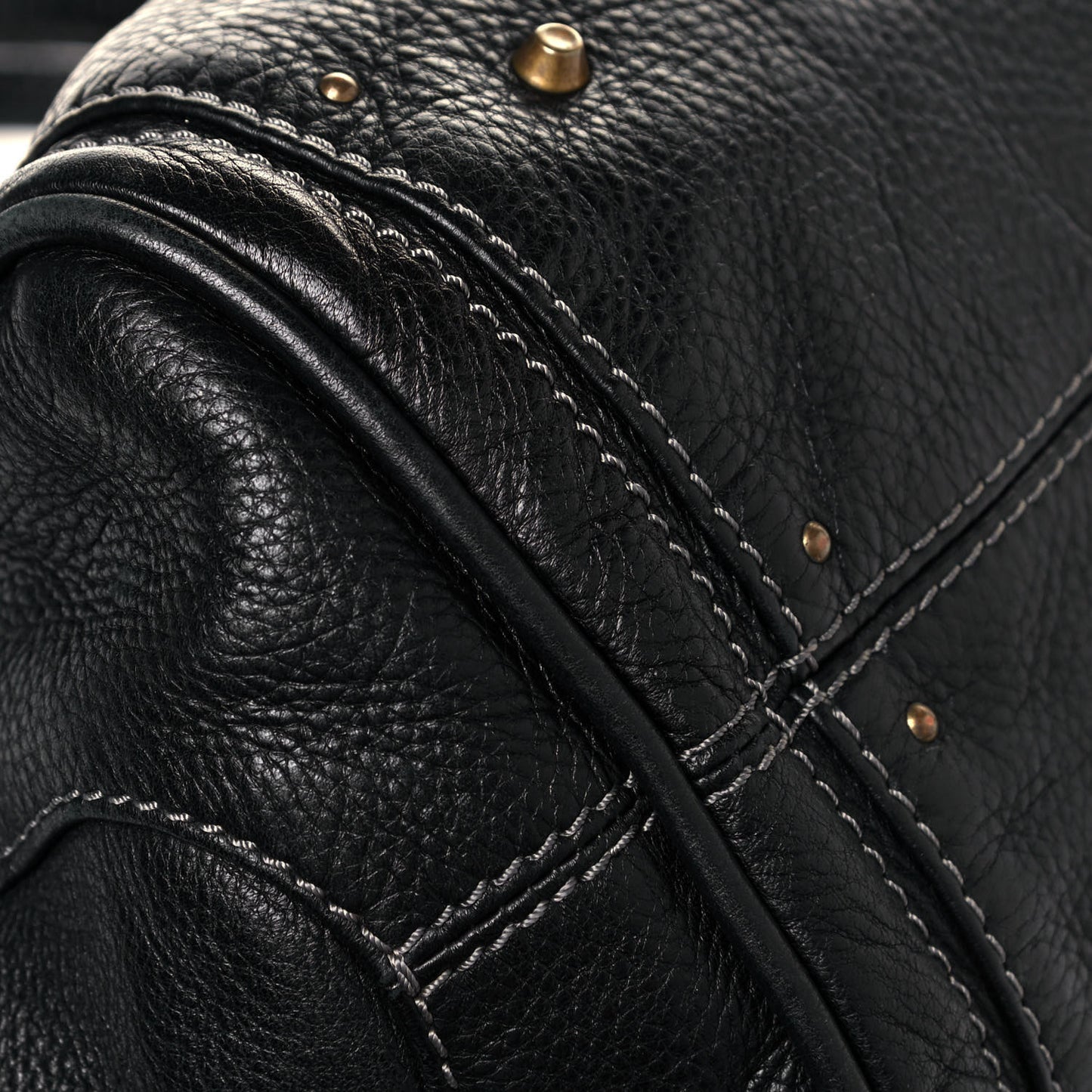 Calfskin Paddington Satchel Black