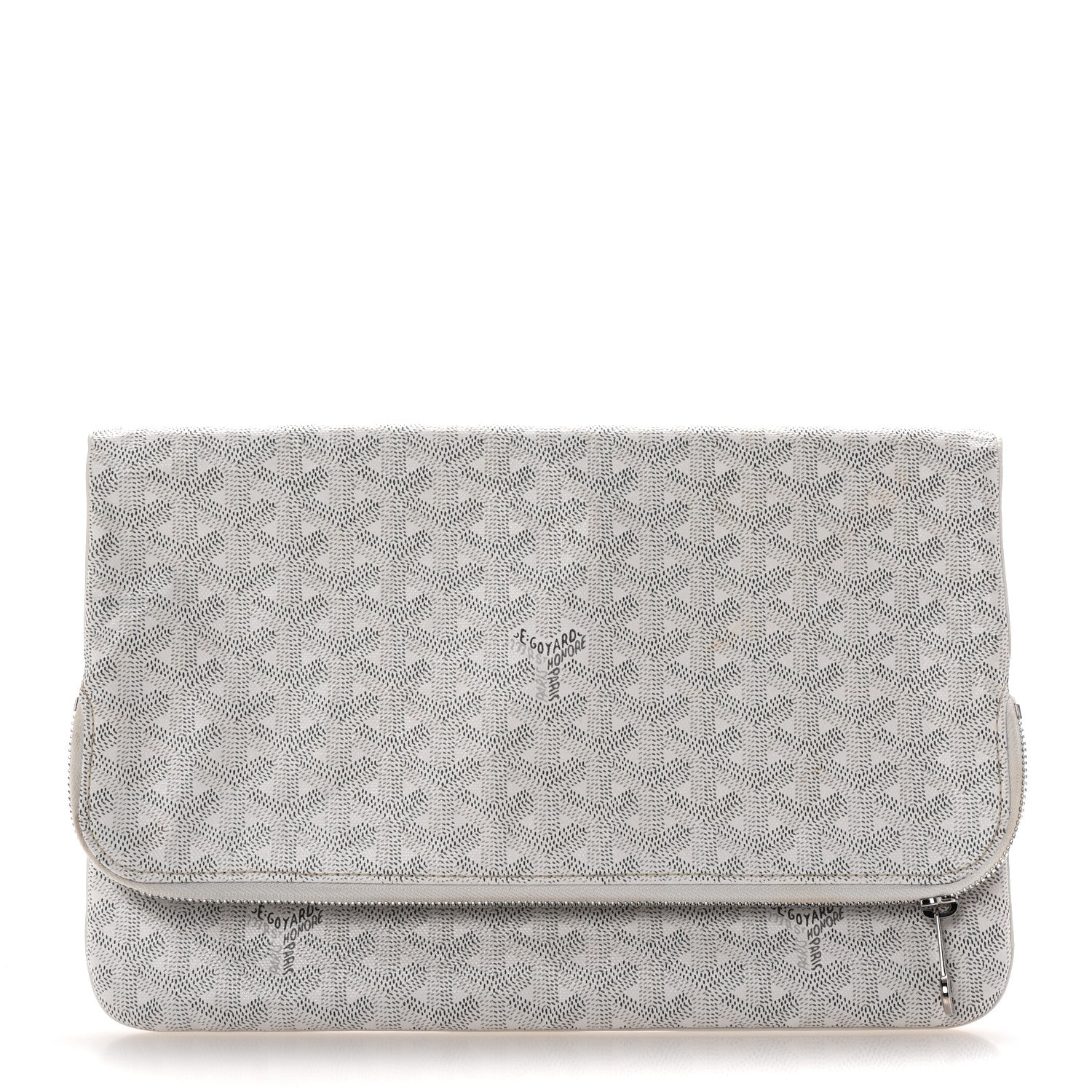Goyard Goyardine Sainte Marie Soft Clutch White 1 of 7