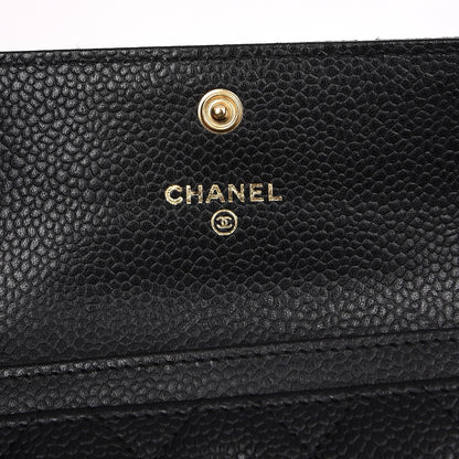 Chanel Caviar Quilted Flap Card Holder Black 5 of 8