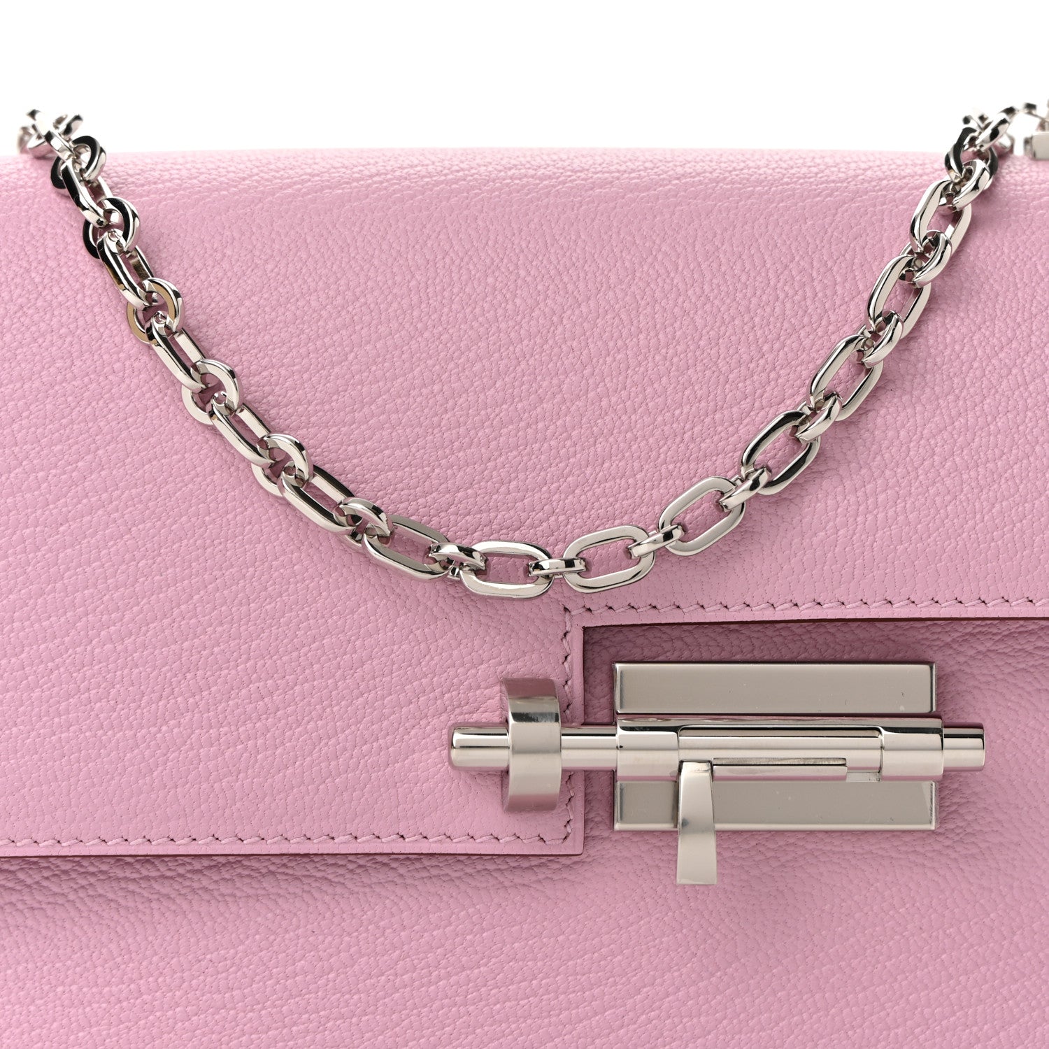 Hermes Chevre Chamkila Mini Verrou Chaine Bag Mauve Sylvestre 8 of 11