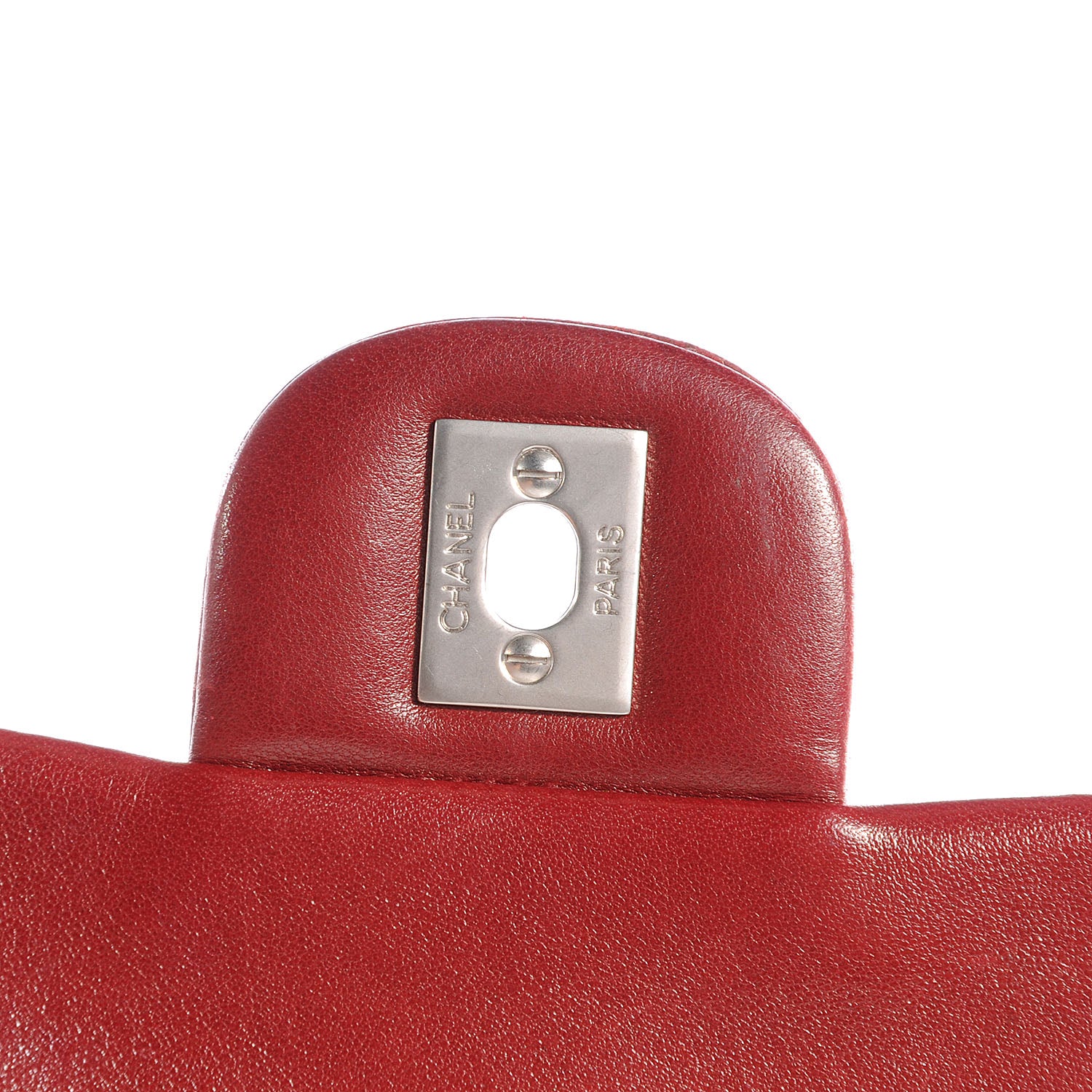 Chanel Chevron Tweed Medium Flap Red White 5 of 8