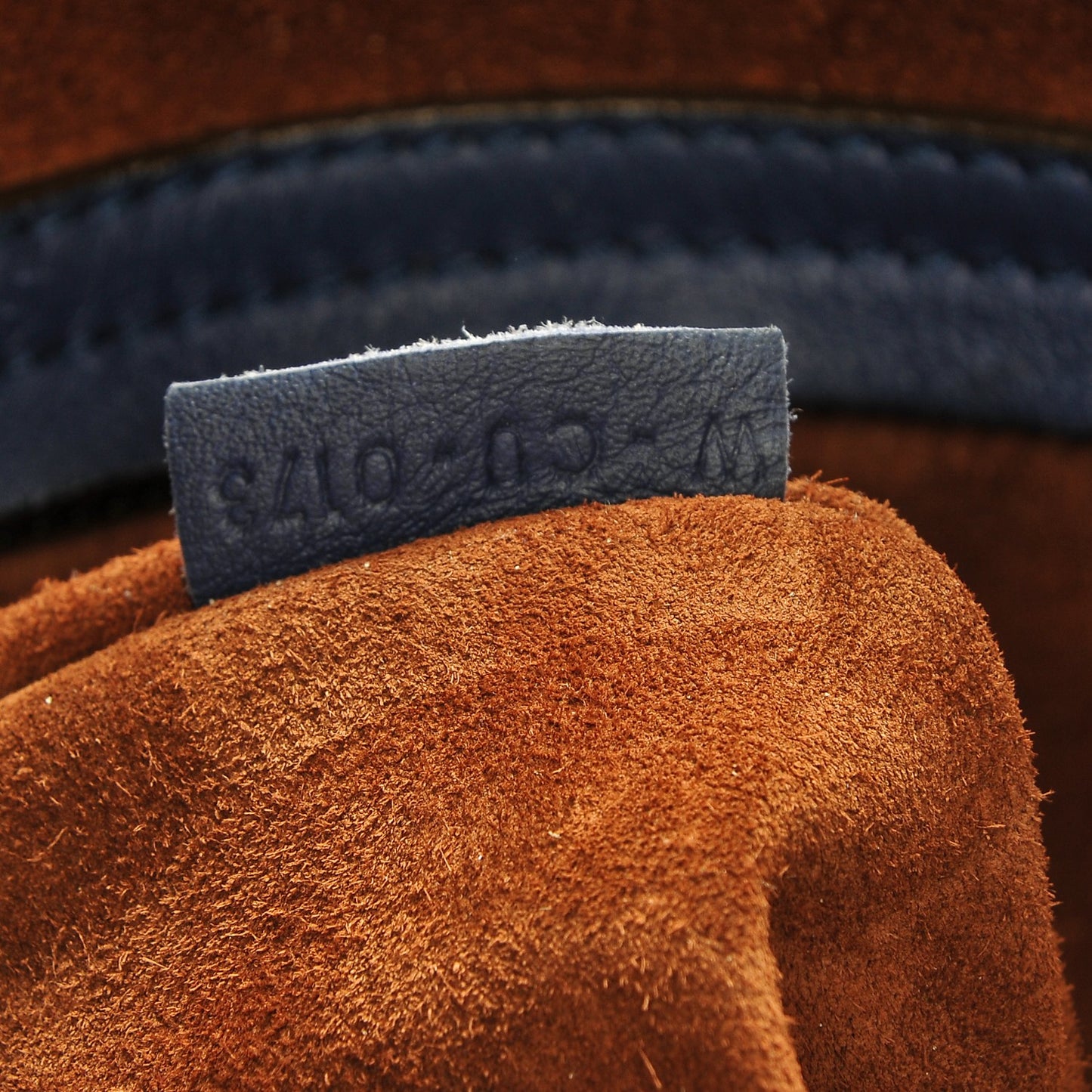 Supple Calfskin Medium Phantom Luggage Indigo