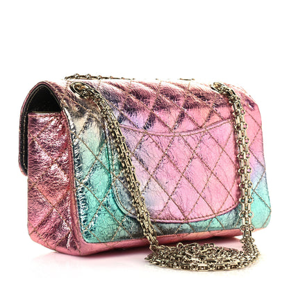 Chanel Metallic Goatskin Quilted Mini 2.55 Reissue Flap Multicolor 3 of 14