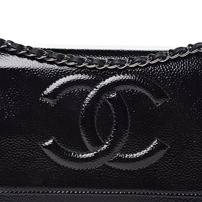 Chanel Patent Caviar Timeless CC Wallet on Chain WOC Black 10 of 13