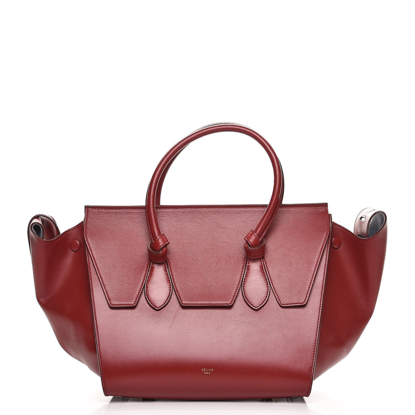 Palmelato Calfskin Mini Tie Knot Tote Red