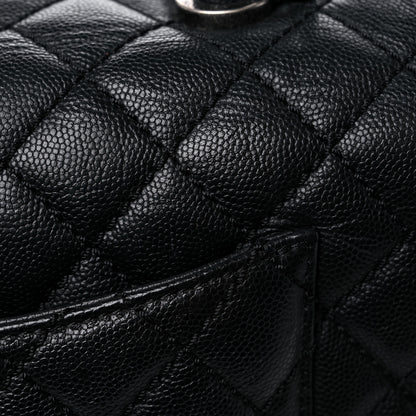 Chanel Caviar Quilted Medium Coco Handle Flap Black 14 of 15