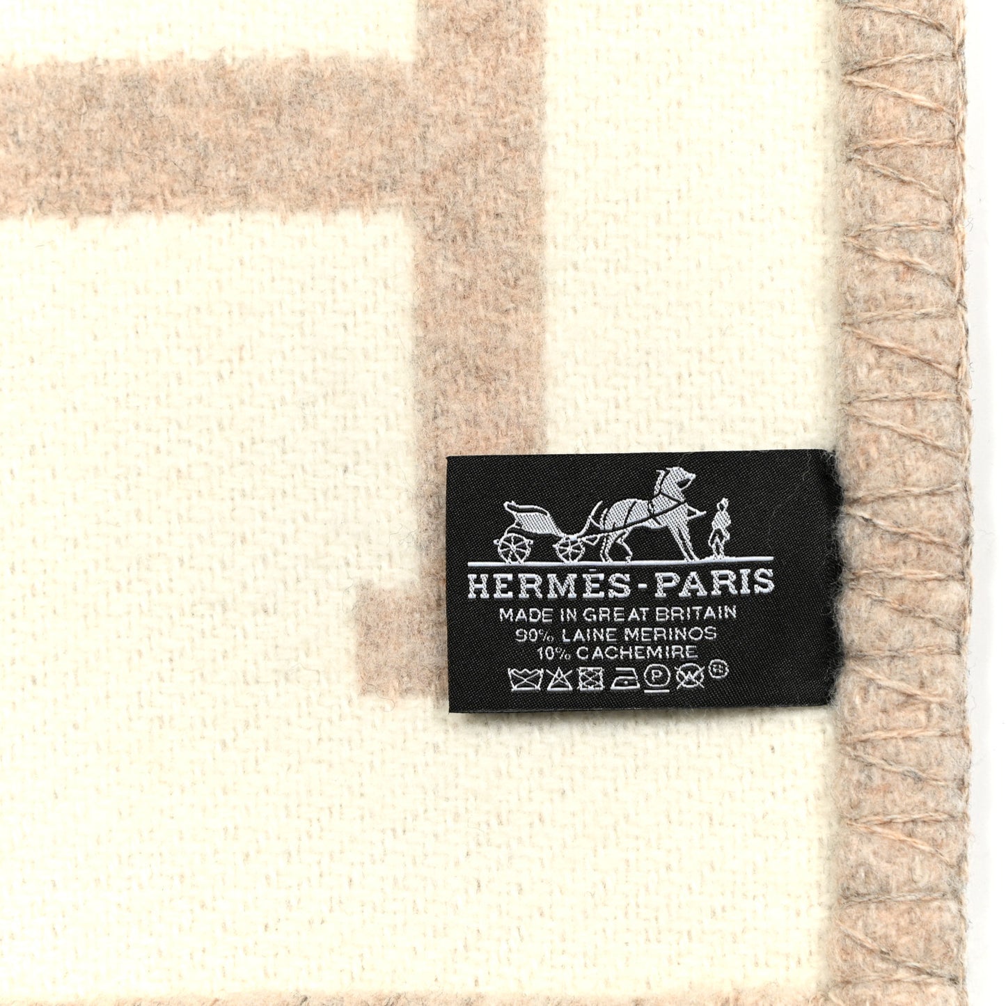 Wool Cashmere Avalon III Blanket Coco Camomille