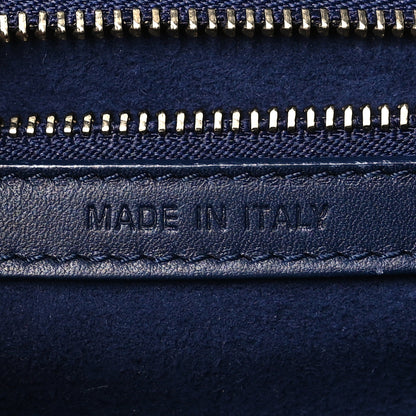 Christian Dior Lambskin Studded Medium Diorama Flap Bag Navy Blue 8 of 12