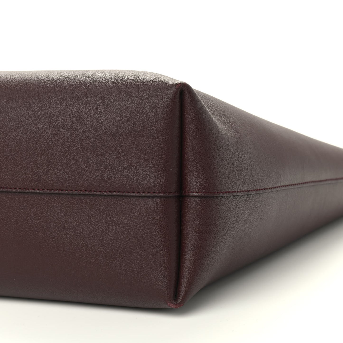 Calfskin Large Shopping Tote Bordeaux