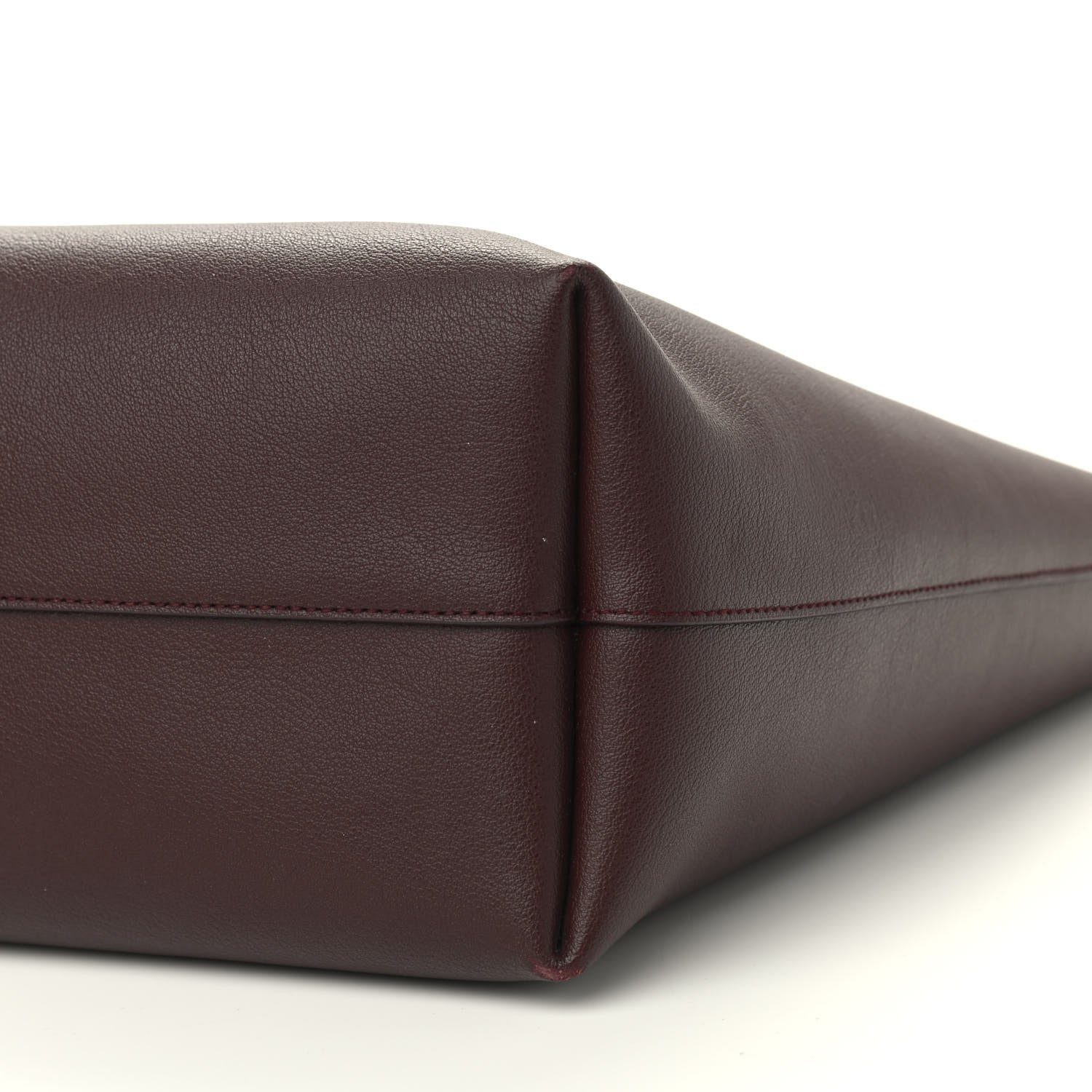 Saint Laurent Calfskin Large Shopping Tote Bordeaux 10 of 10