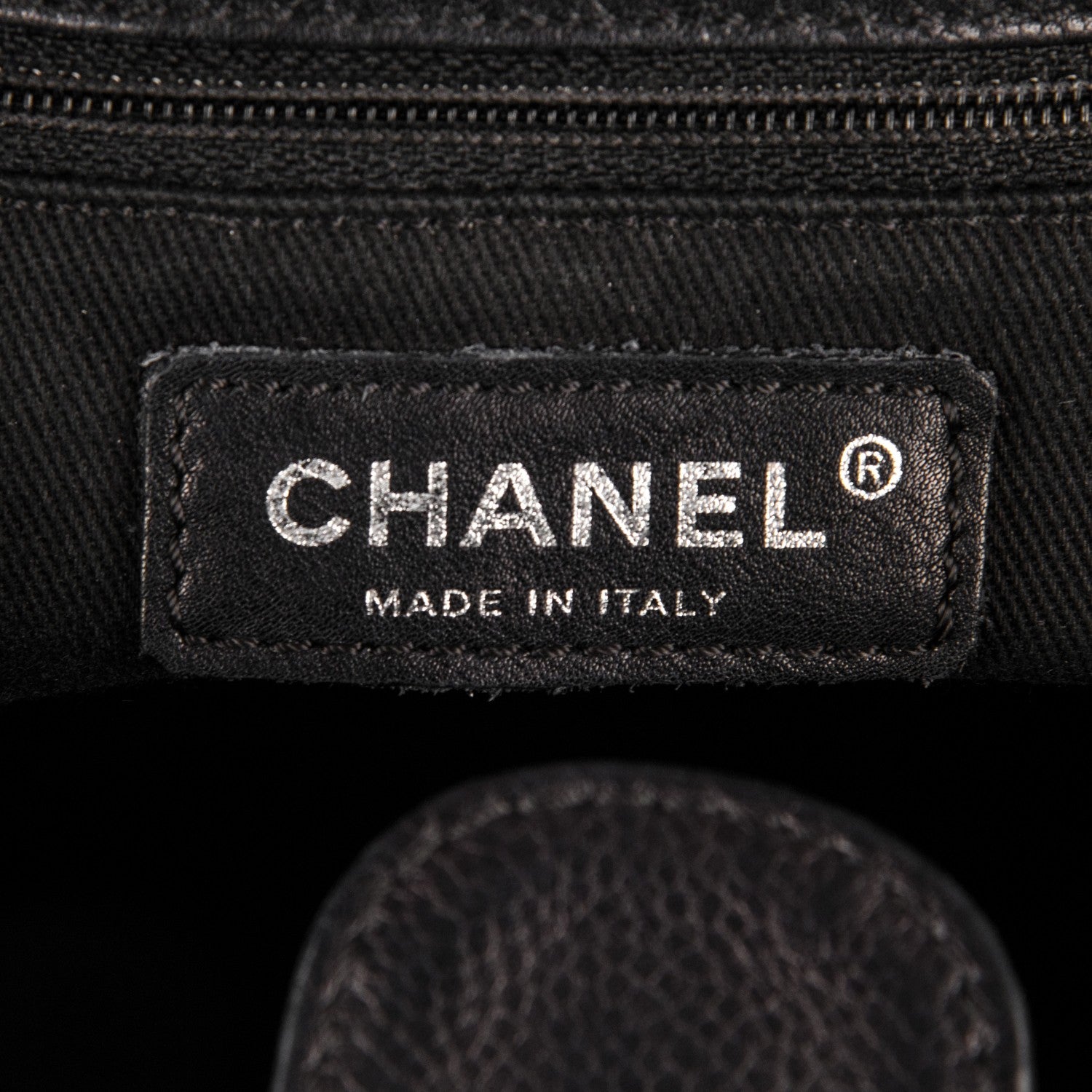 Chanel Caviar Quilted Petit Shopping Tote PST Black 6 of 8