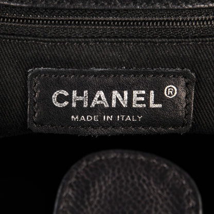 Chanel Caviar Quilted Petit Shopping Tote PST Black 6 of 8