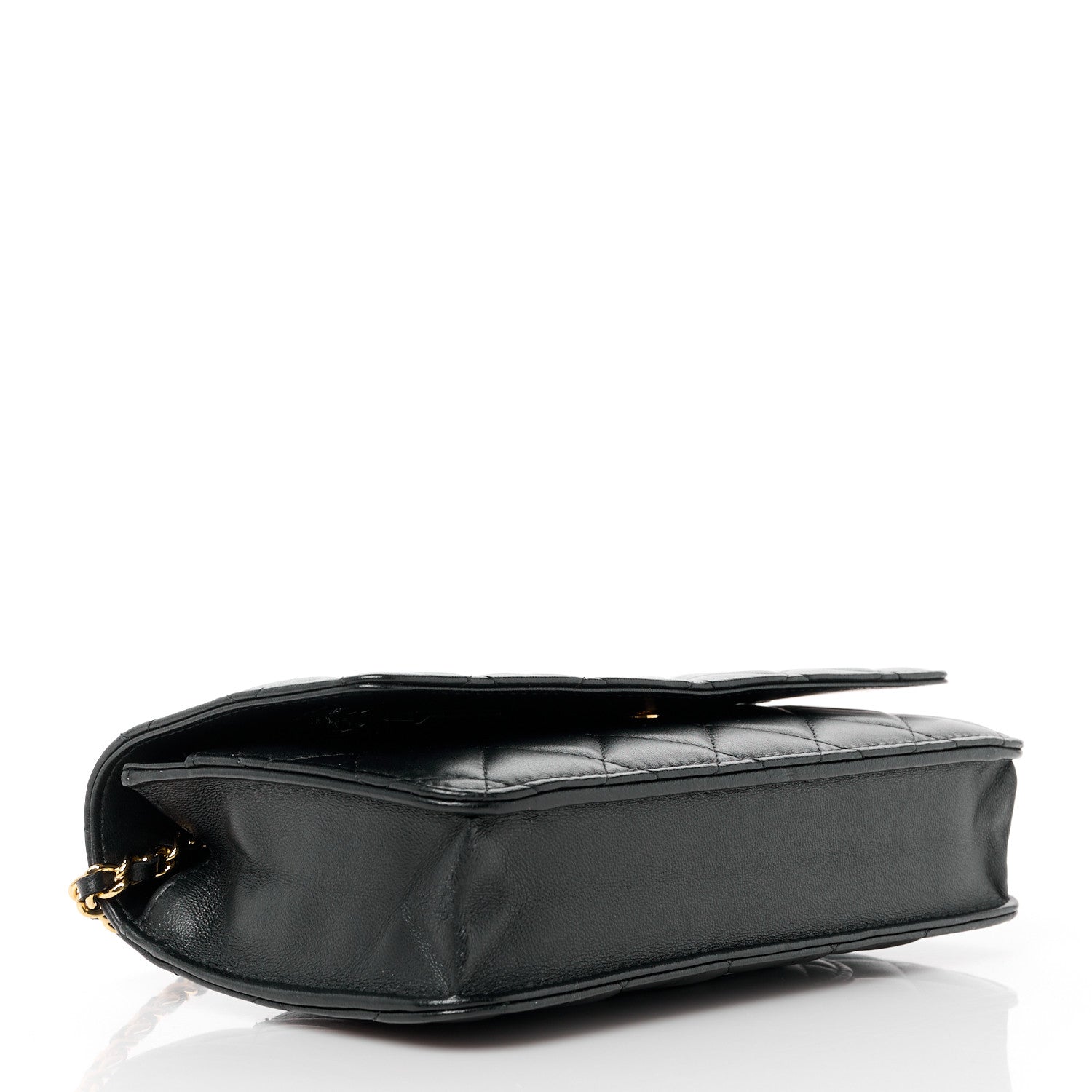 Chanel Lambskin Quilted Wallet On Chain WOC Black 5 of 13