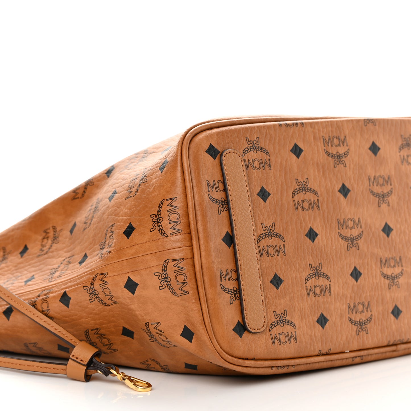 Visetos Medium Liz Reversible Shopper Tote Cognac
