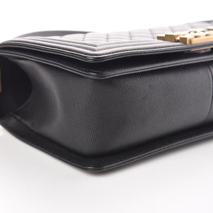 Chanel Caviar Quilted Medium Boy Flap Black 5 of 10