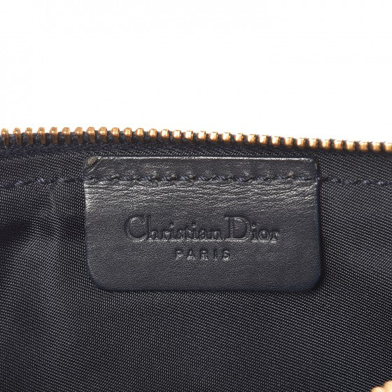 Christian Dior Monogram Mini Saddle Pochette Navy 6 of 7