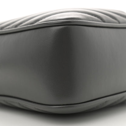 Saint Laurent Calfskin Matelasse Monogram Lou Camera Bag Storm 9 of 12