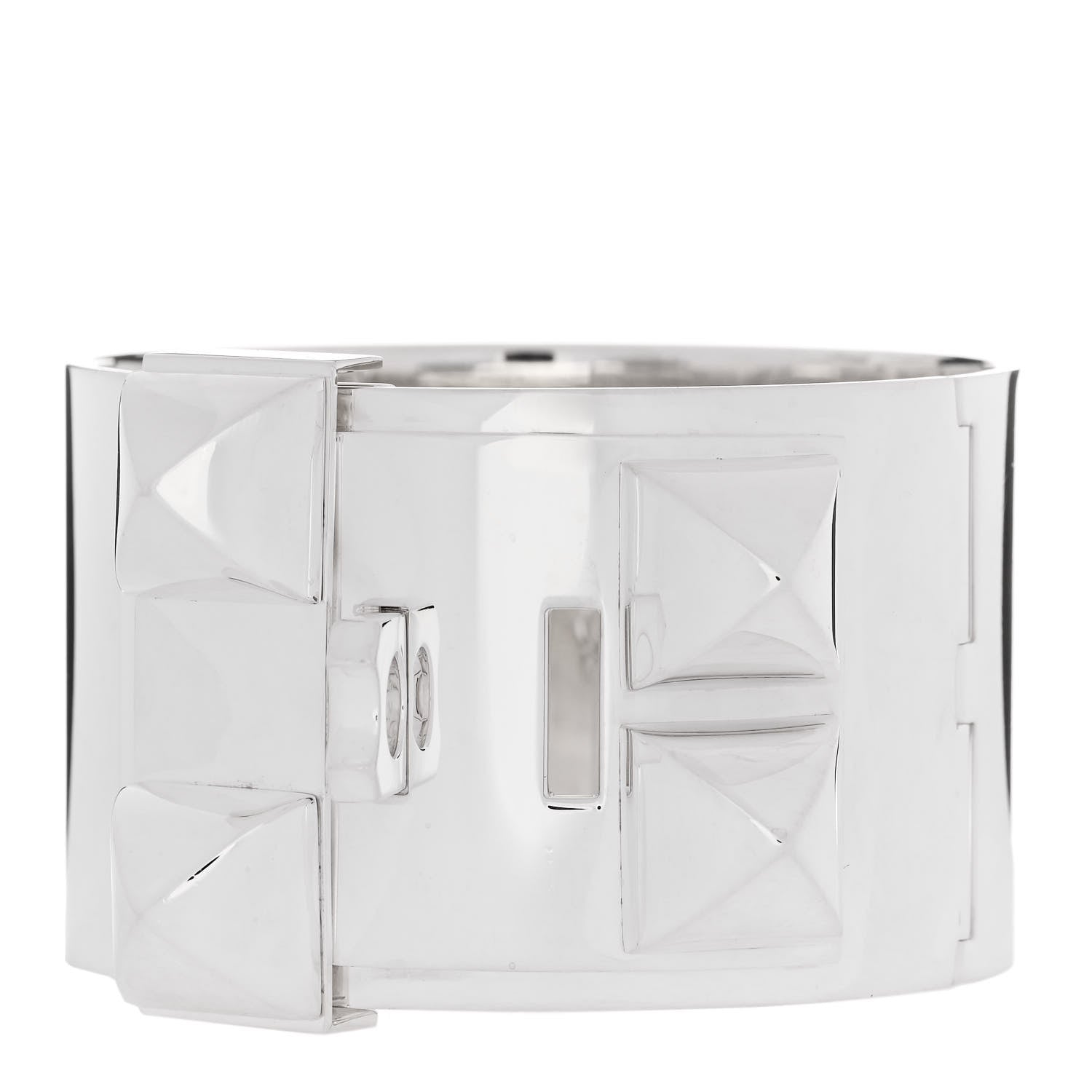 Hermes Sterling Silver Collier De Chien Bracelet XL 2 of 4