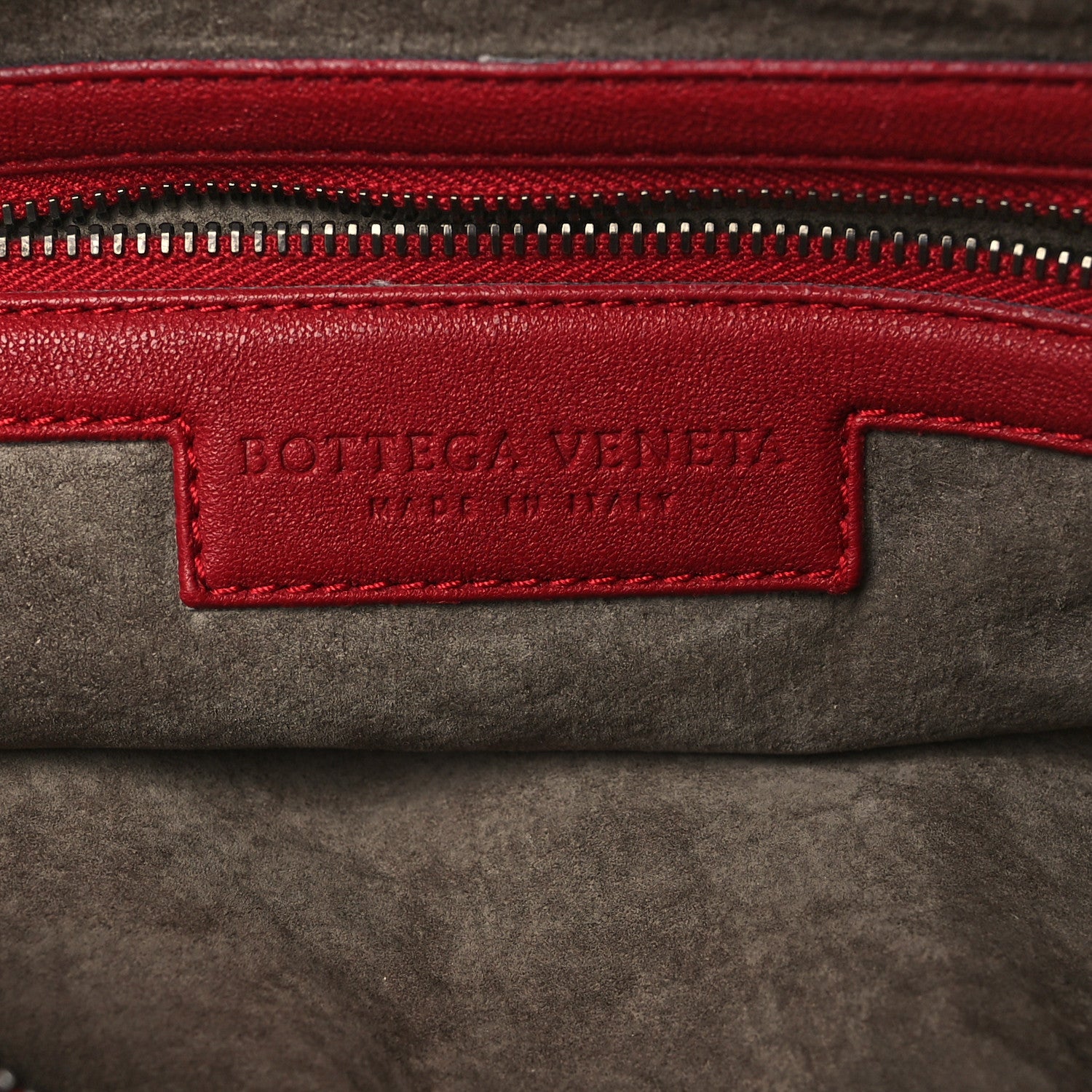 Bottega Veneta Nappa Fabric Intrecciato Large Distressed Fringe Veneta Hobo Red 5 of 5