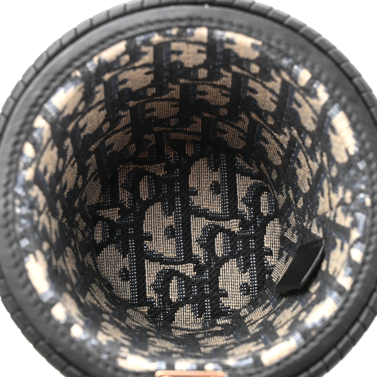 Wicker CD Bucket Bag Black