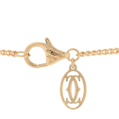 Cartier 18K Pink Yellow White Gold Trinity Square Pendant Necklace 4 of 5