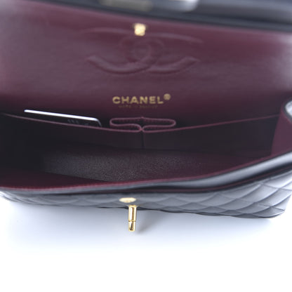 Chanel Lambskin Quilted Medium Double Flap Black 5 of 14