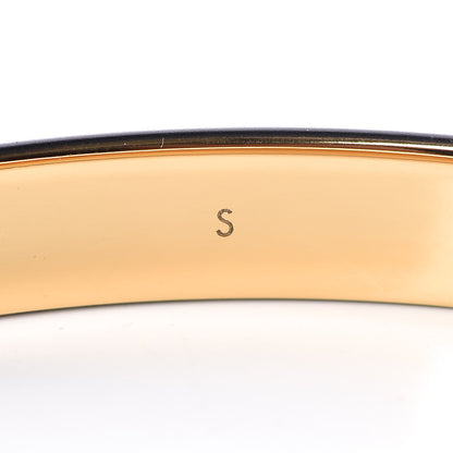 Louis Vuitton Monogram Nanogram Cuff S Black Gold 4 of 7