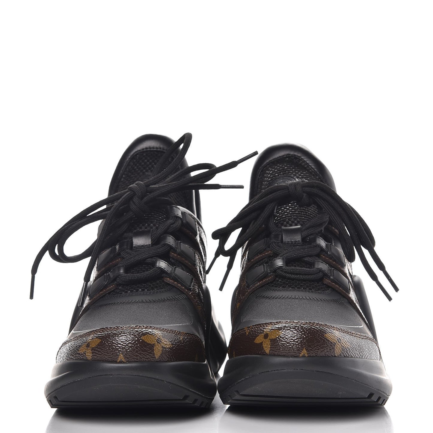 Calfskin Patent Monogram LV Archlight Sneakers 39 Black