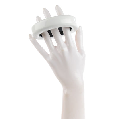 Hermes Lacquered Wood Ariodante Bracelet S White 2 of 5