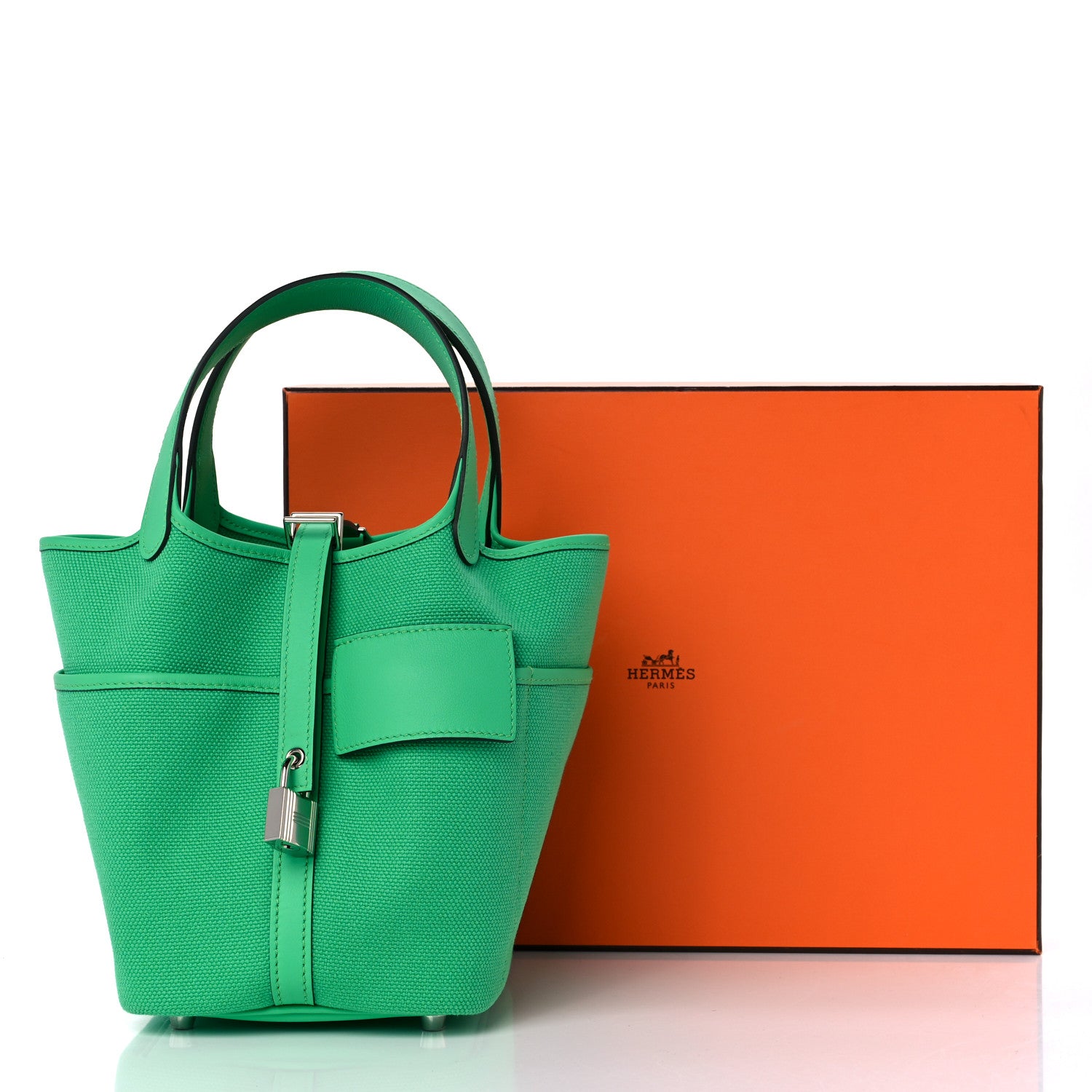 Hermes Toile Goeland Swift Cargo Picotin Lock 18 Vert Comics 10 of 10