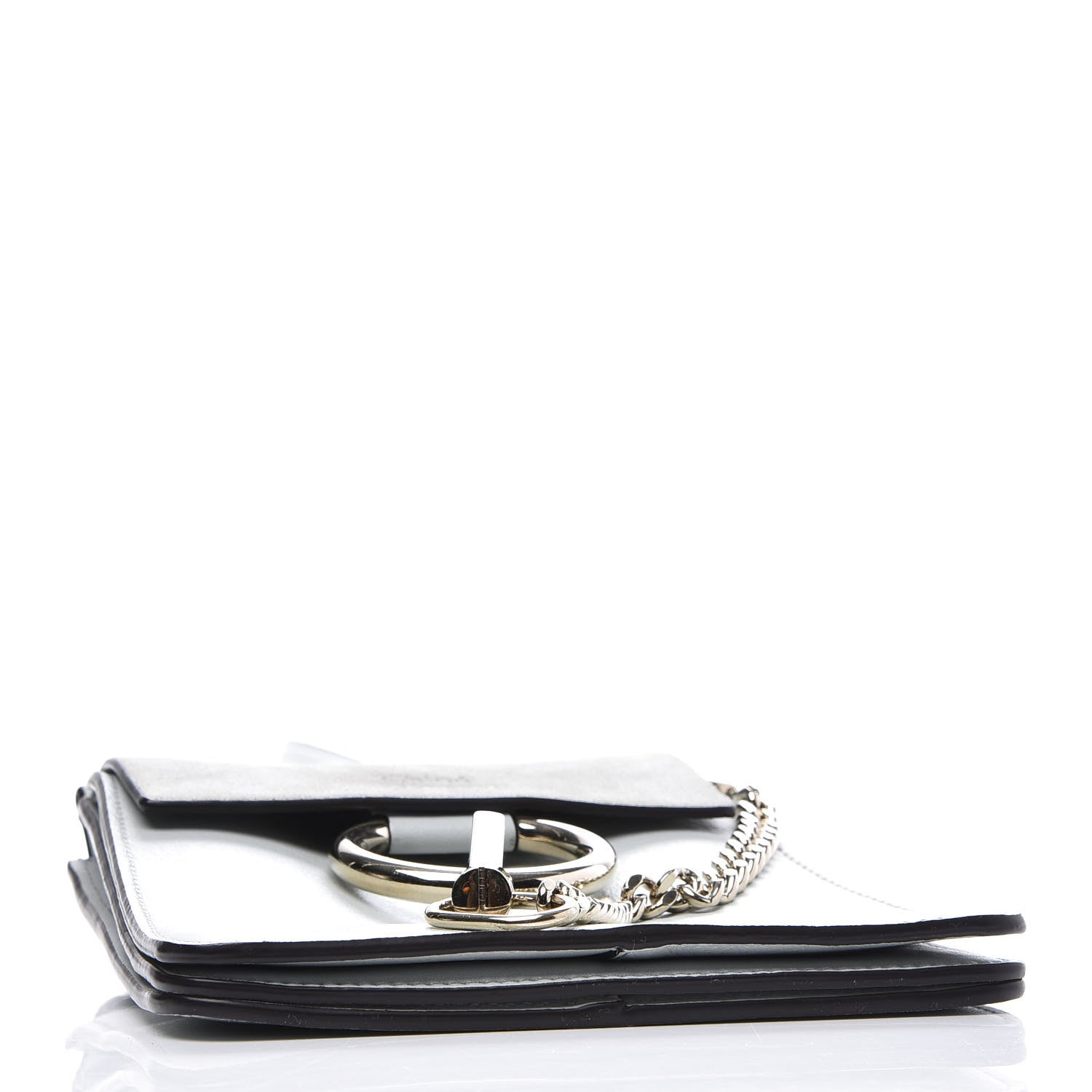 Chloe Suede Calfskin Mini Faye Bracelet Bag Airy Grey 3 of 9
