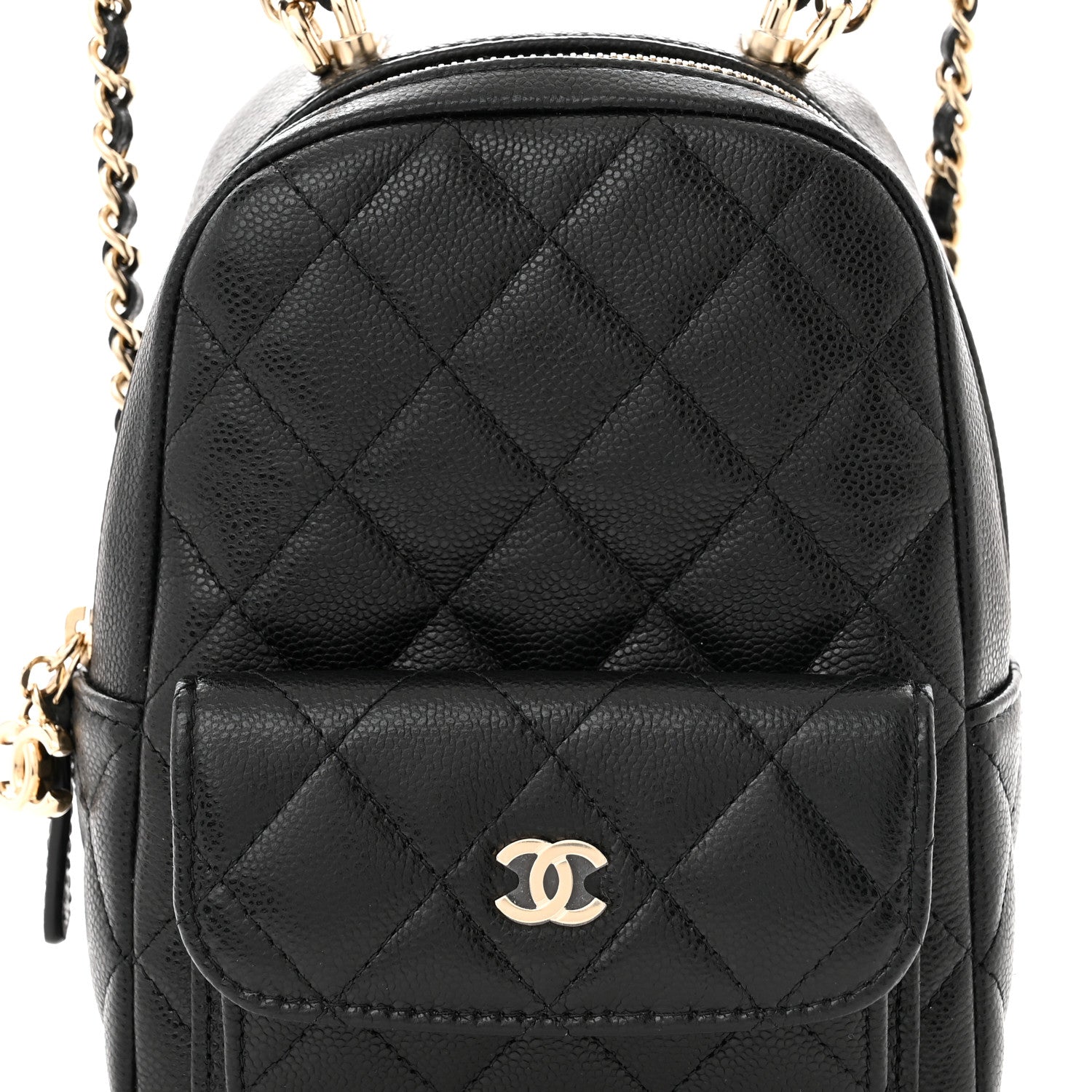 Chanel Caviar Quilted CC Mini Classic Backpack Black 8 of 11
