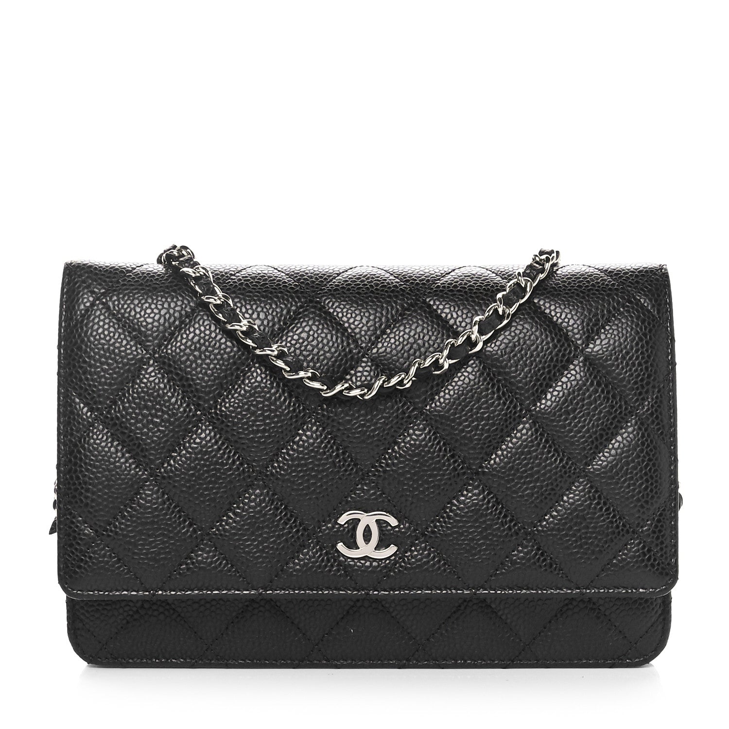 Chanel Caviar Quilted Wallet on Chain WOC Black 1 of 11