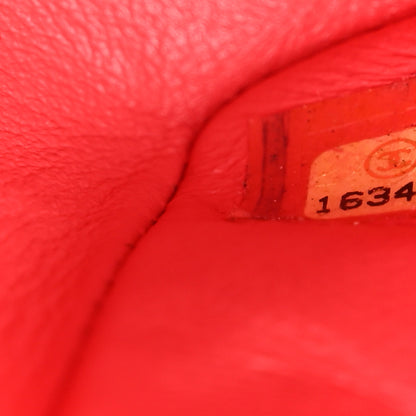 Chanel Patent Quilted Medium Double Flap Coral 7 of 21