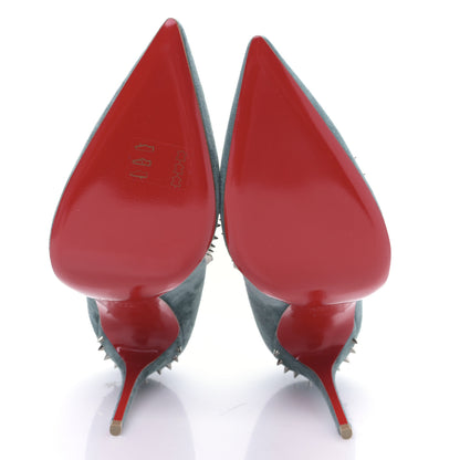 Christian Louboutin Veau Velours Anjalina 100 Pumps 39.5 Everest 5 of 8