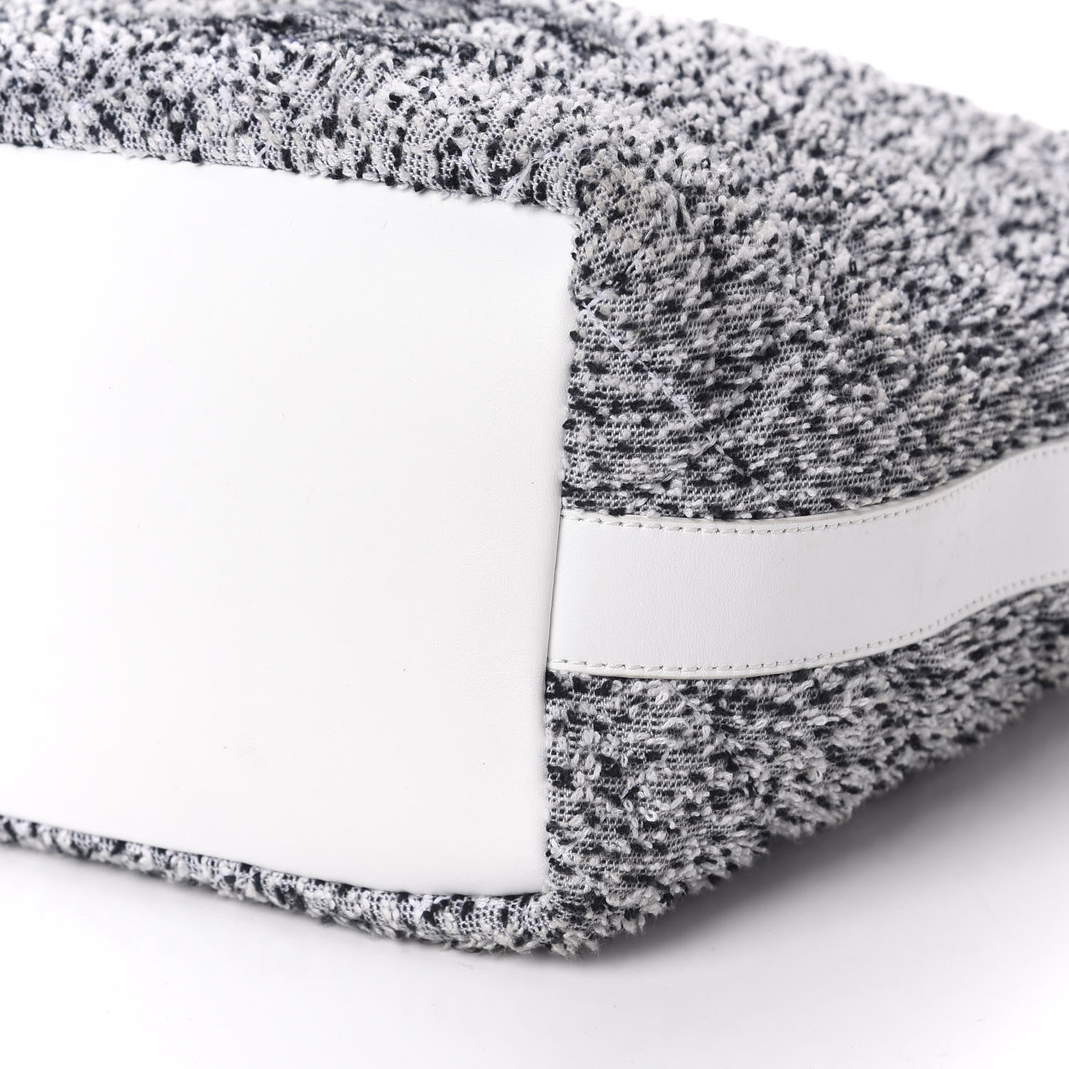 Chanel Terry Cotton Fizzy Tote Navy White 7 of 12