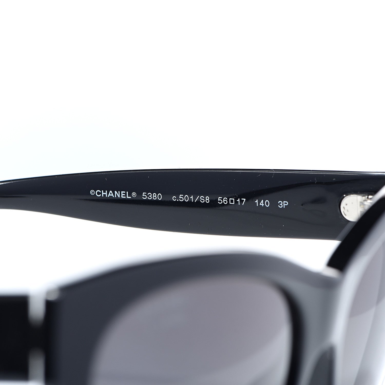 Chanel Polarized Square CC Sunglasses 5380 Black 5 of 8