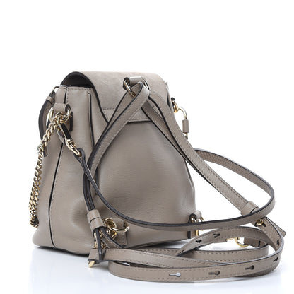 Chloe Suede Calfskin Mini Faye Backpack Motty Grey 3 of 14