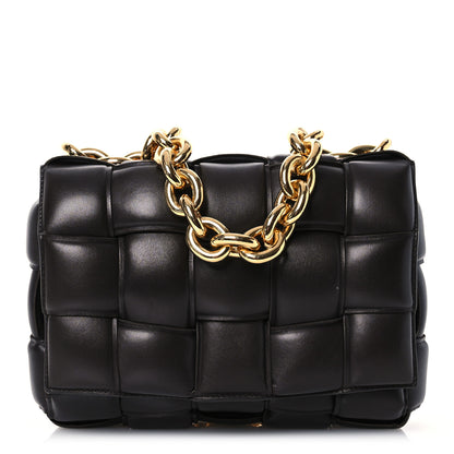 Bottega Veneta Lambskin Maxi Intreccio Padded Chain Cassette Crossbody Bag Fondant 1 of 18