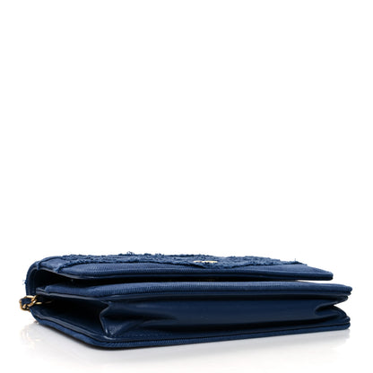 Chanel Denim Quilted Coco Wallet On Chain WOC Blue 4 of 13