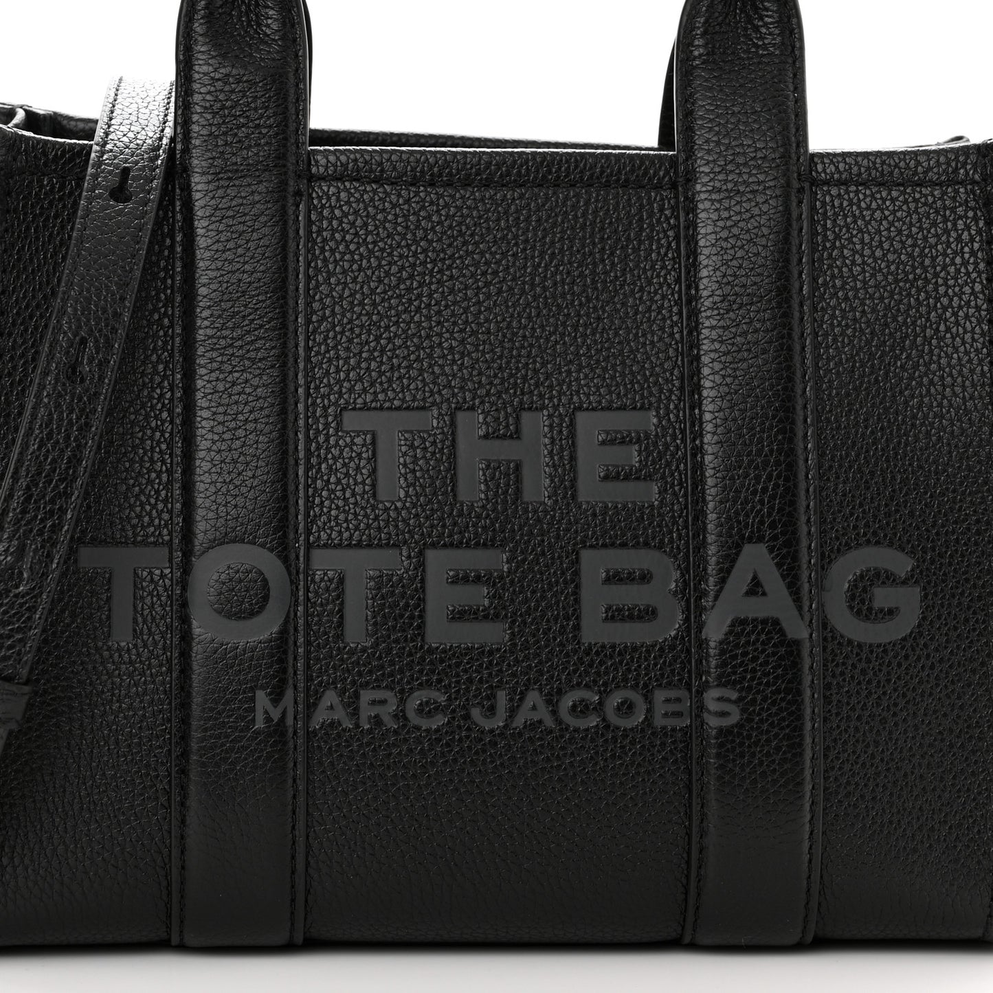 Grained Calfskin Small The Tote Bag Black