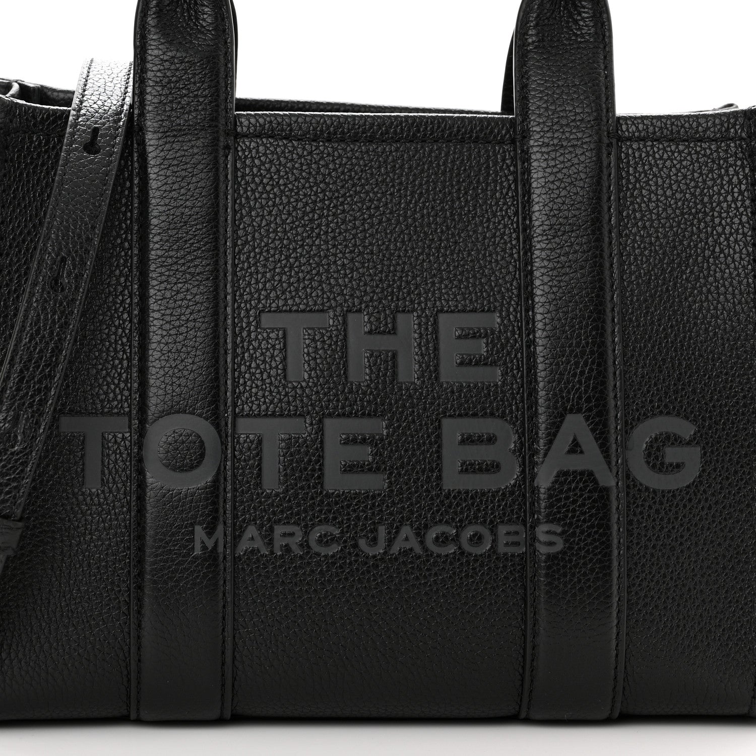 Marc Jacobs Grained Calfskin Small The Tote Bag Black 8 of 10