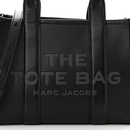 Marc Jacobs Grained Calfskin Small The Tote Bag Black 8 of 10