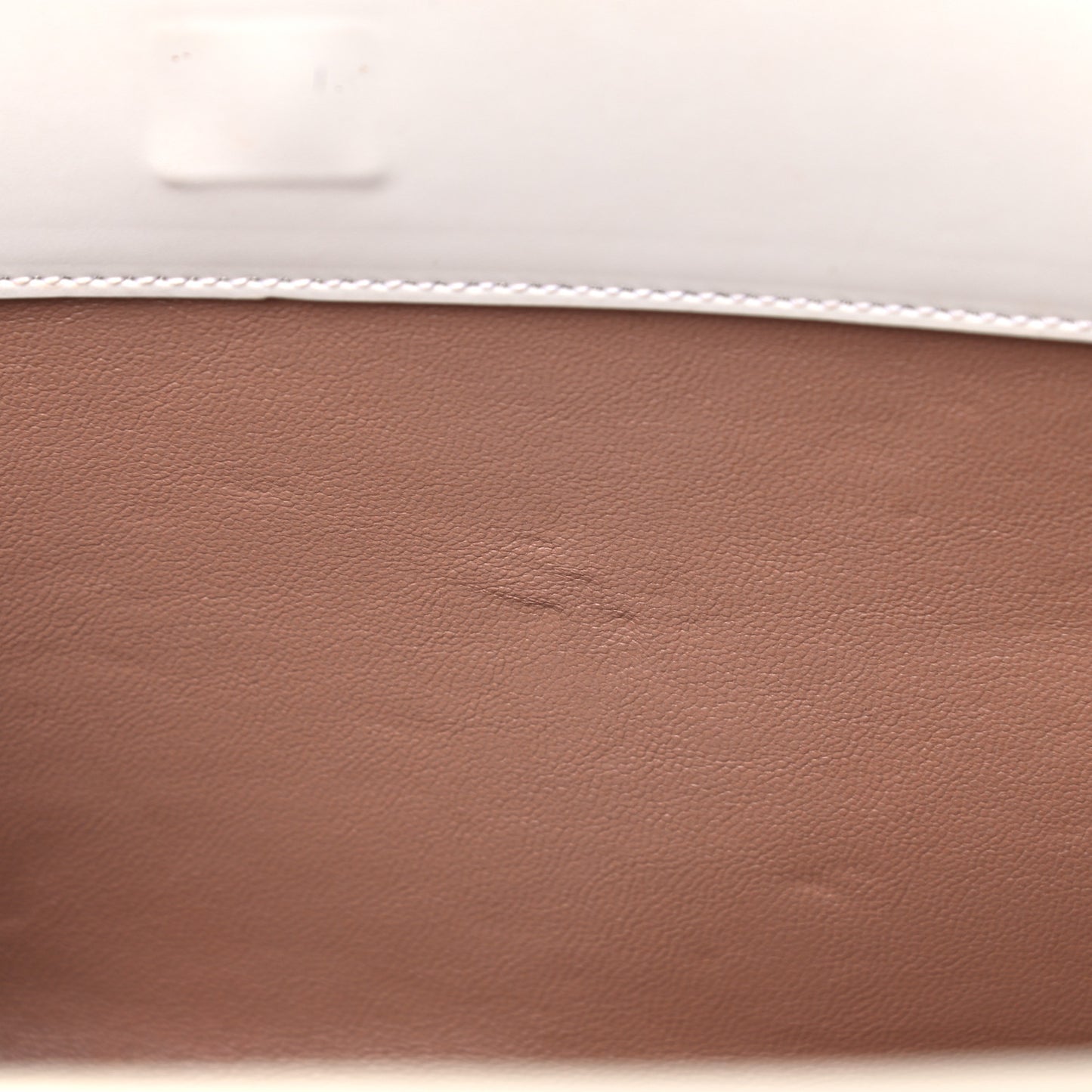 Calfskin Laser Cut Clutch White