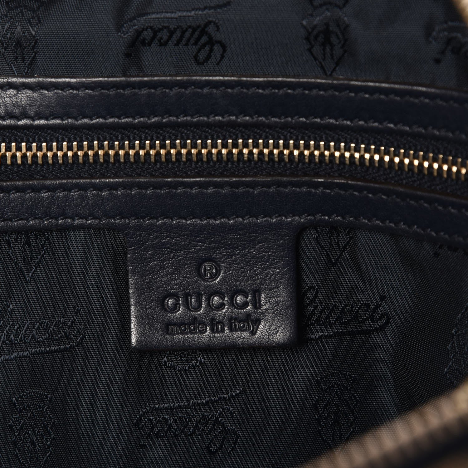 Gucci Crystal Monogram Large Hysteria Clutch Navy Blue 6 of 7