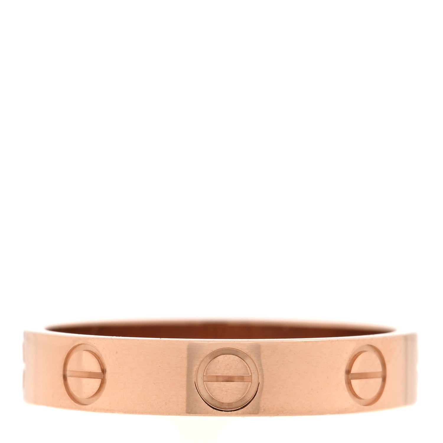 Cartier 18K Pink Gold 3.5mm LOVE Wedding Band Ring 53 6.5 3 of 5