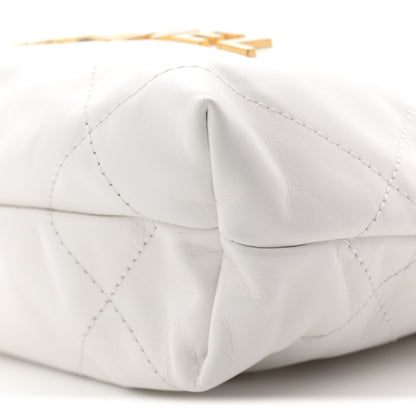 Chanel Shiny Calfskin Quilted Mini Chanel 22 White 10 of 10
