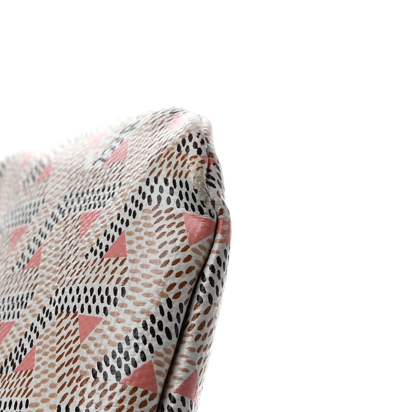 Goyardine Poitiers Claire Voie Tote White Pink