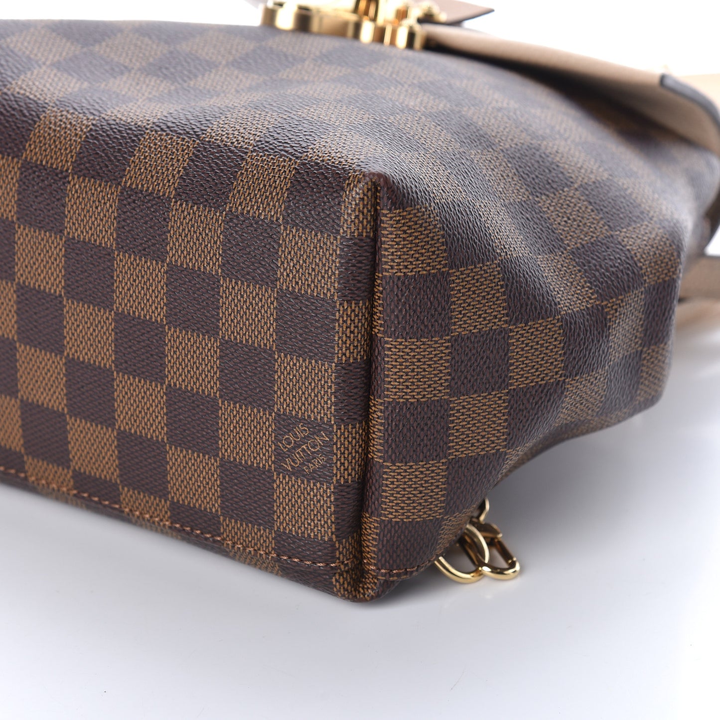 Damier Ebene Clapton Backpack Creme